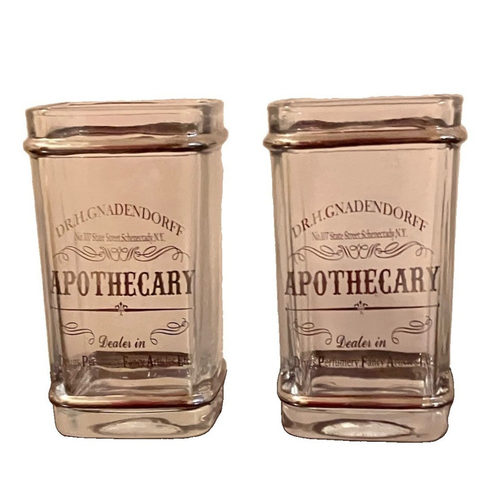 Bella Lux Glass Jars Dr H. Gnadendorff Apothecary Bathroom Storage Chrome